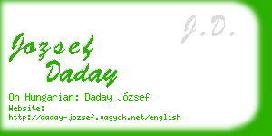 jozsef daday business card